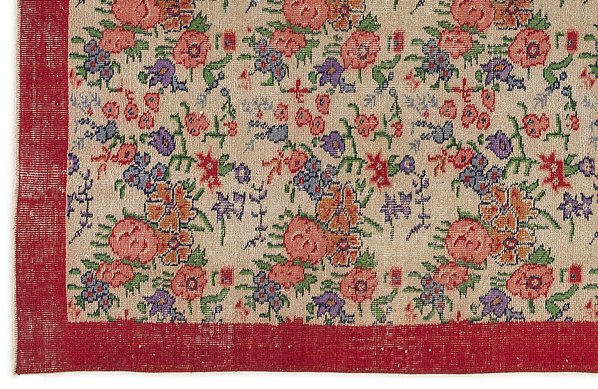 Retro Over Dyed Vintage Rug 5&#39;3&#39;&#39; x 9&#39;6&#39;&#39; ft 160 x 290 cm