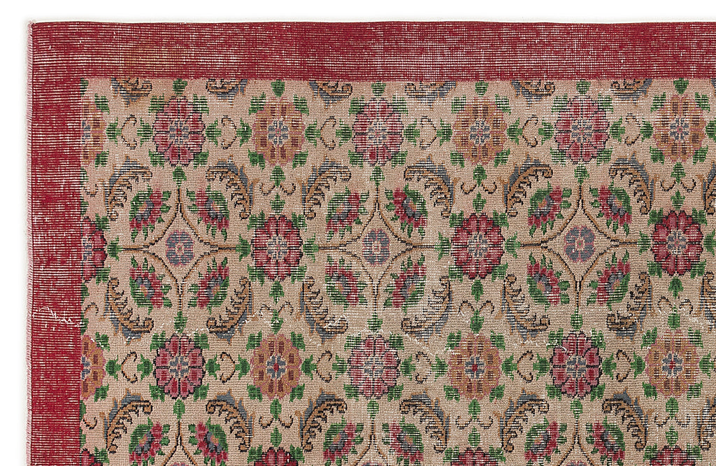 Naturel Over Dyed Vintage Rug 5'11'' x 9'8'' ft 181 x 294 cm