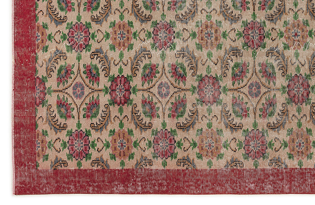 Naturel Over Dyed Vintage Rug 5'11'' x 9'8'' ft 181 x 294 cm