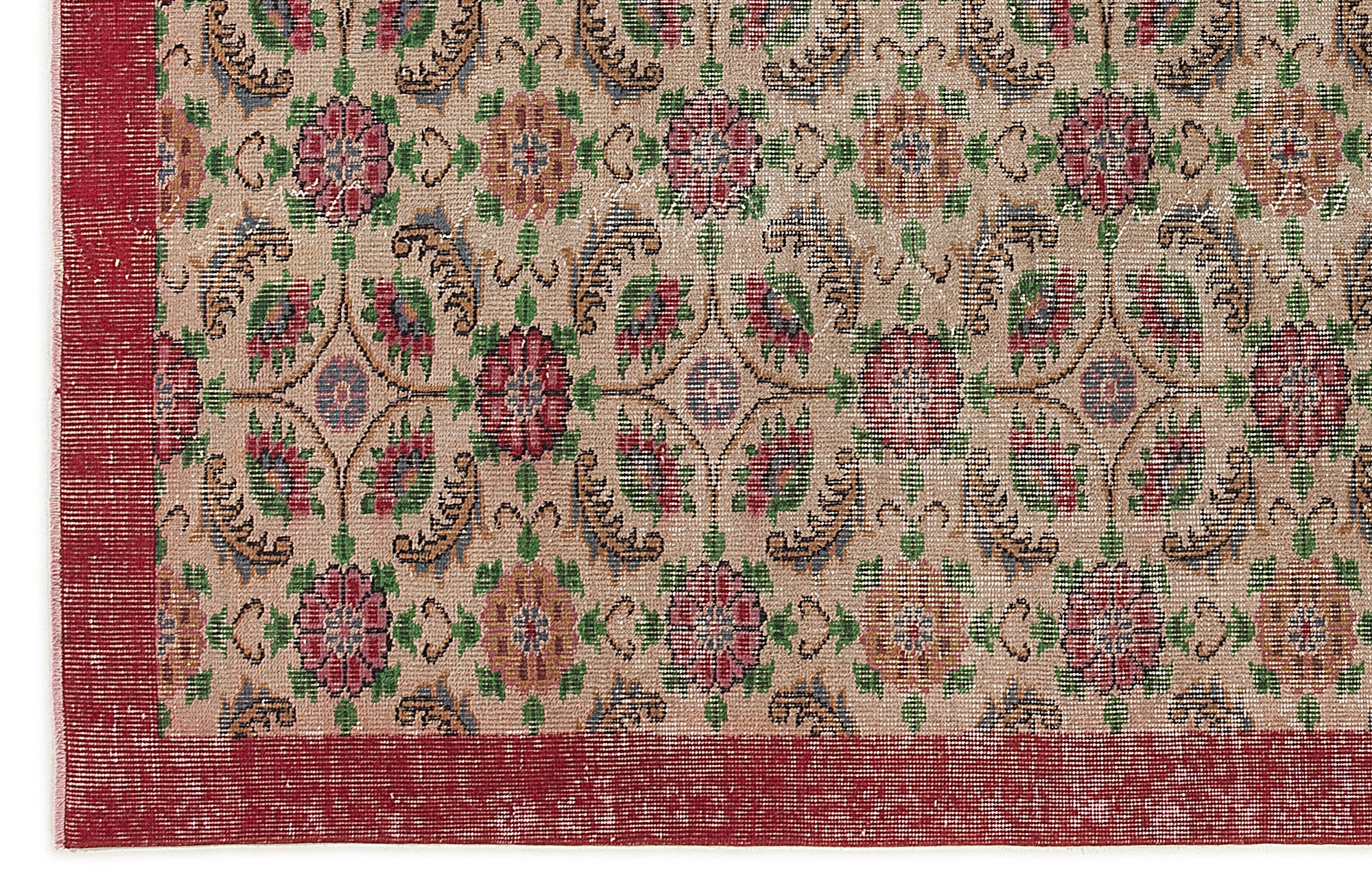 Naturel Over Dyed Vintage Rug 5'11'' x 9'8'' ft 181 x 294 cm