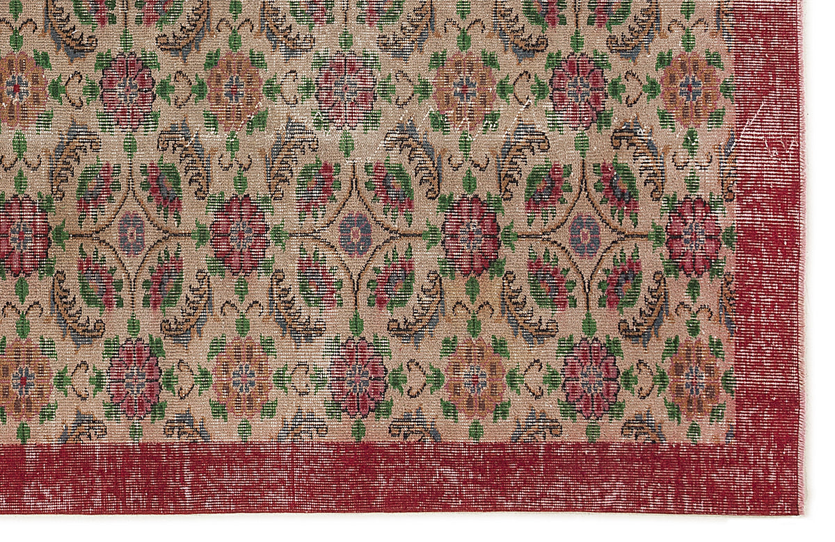 Naturel Over Dyed Vintage Rug 5&#39;11&#39;&#39; x 9&#39;8&#39;&#39; ft 181 x 294 cm