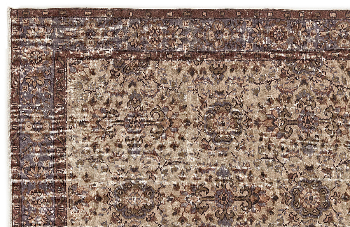 Naturel Over Dyed Vintage Rug 5&#39;1&#39;&#39; x 9&#39;0&#39;&#39; ft 156 x 275 cm