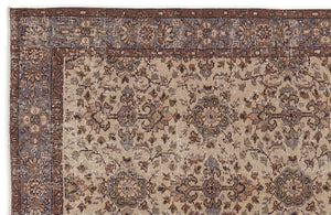 Naturel Over Dyed Vintage Rug 5'1'' x 9'0'' ft 156 x 275 cm