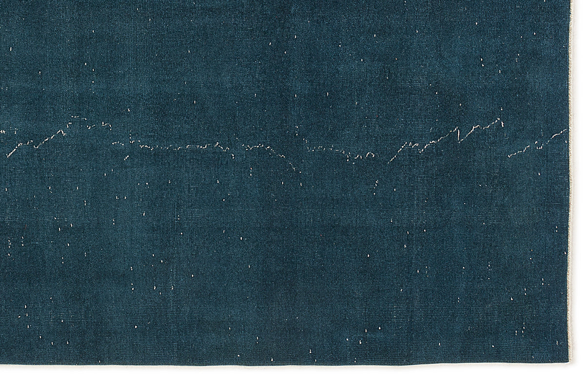 Turquoise  Over Dyed Vintage Rug 5&#39;7&#39;&#39; x 9&#39;3&#39;&#39; ft 170 x 283 cm