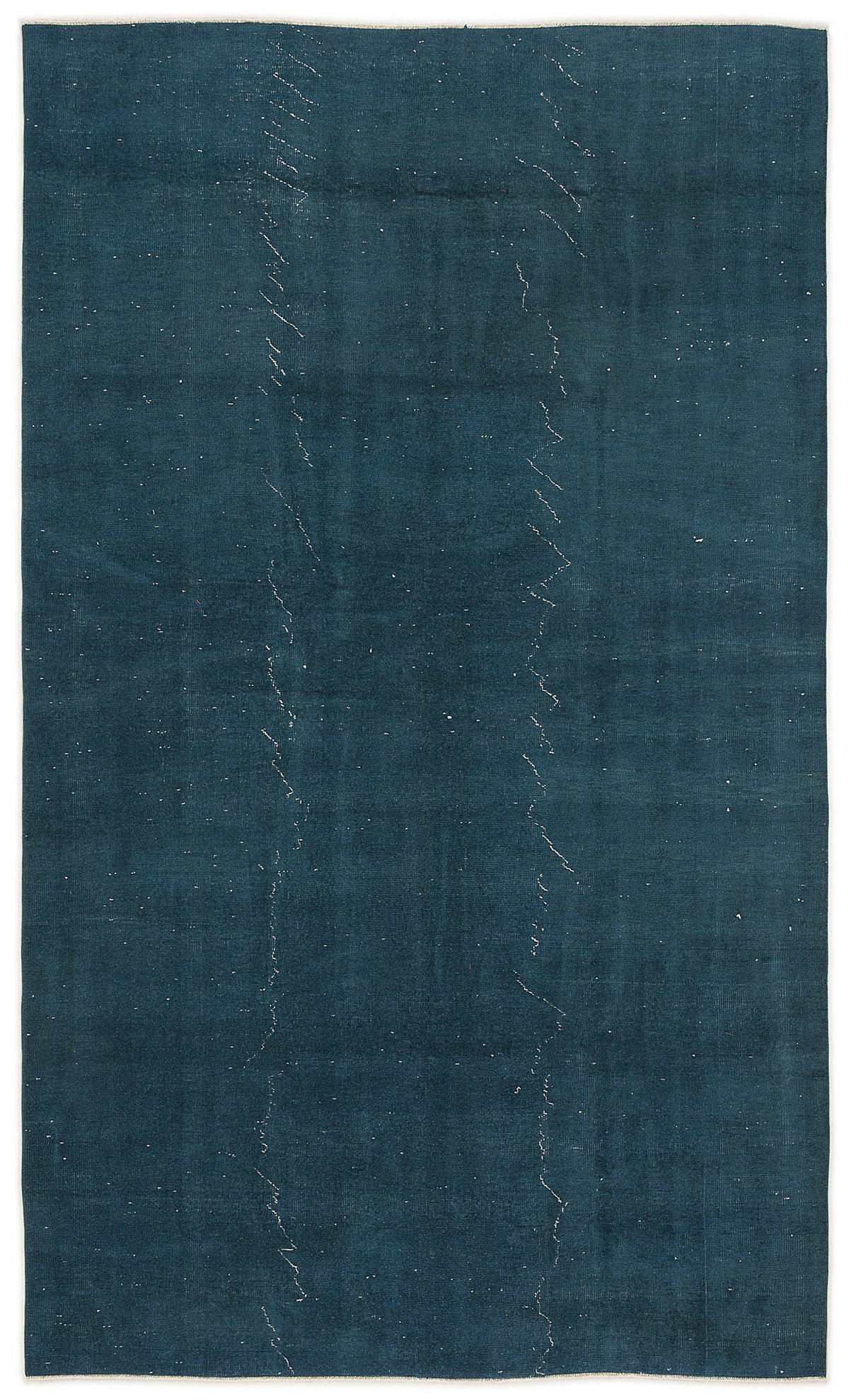Turquoise  Over Dyed Vintage Rug 5&#39;7&#39;&#39; x 9&#39;3&#39;&#39; ft 170 x 283 cm