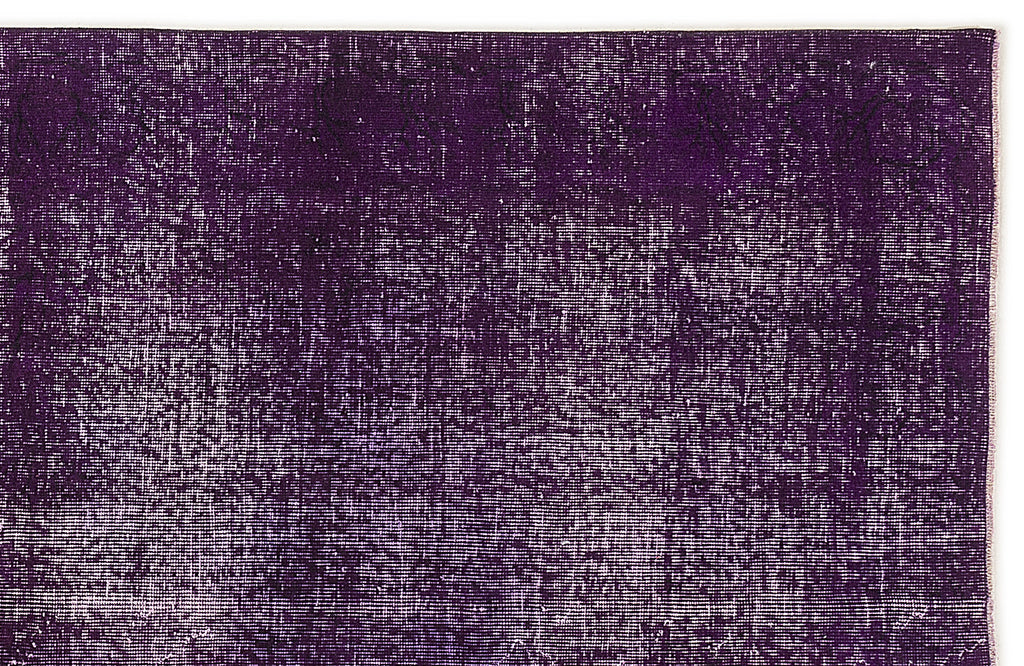 Purple Over Dyed Vintage Rug 5'3'' x 8'4'' ft 160 x 255 cm