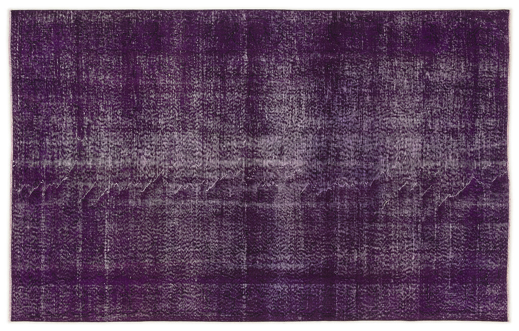 Purple Over Dyed Vintage Rug 5'3'' x 8'4'' ft 160 x 255 cm