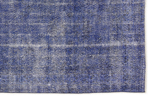 Blue Over Dyed Vintage Rug 6'1'' x 10'0'' ft 186 x 306 cm