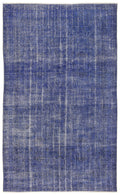 Blue Over Dyed Vintage Rug 6'1'' x 10'0'' ft 186 x 306 cm
