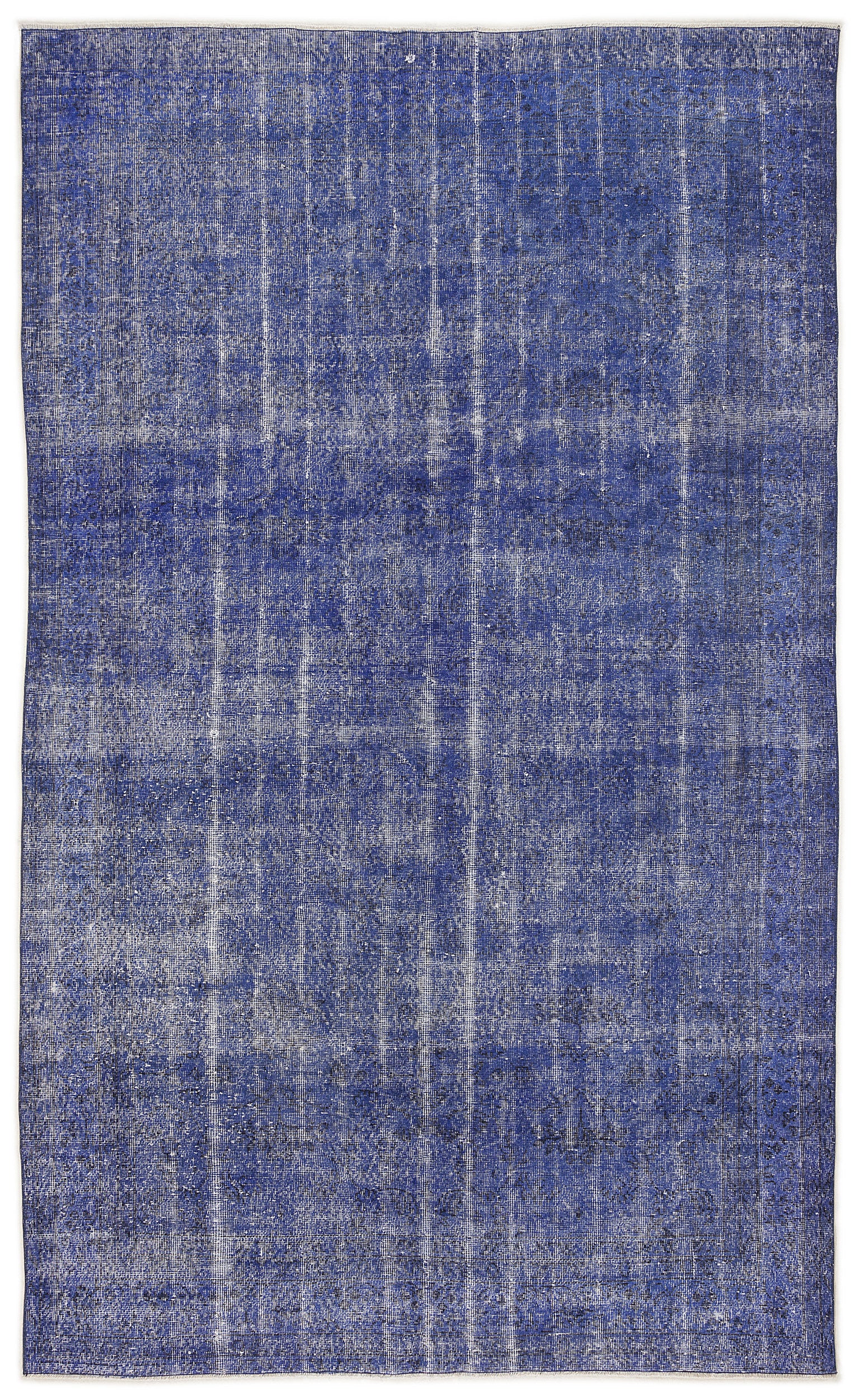 Blue Over Dyed Vintage Rug 6'1'' x 10'0'' ft 186 x 306 cm