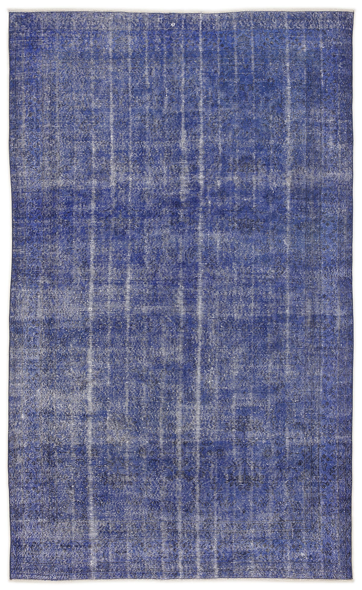 Blue Over Dyed Vintage Rug 6&#39;1&#39;&#39; x 10&#39;0&#39;&#39; ft 186 x 306 cm