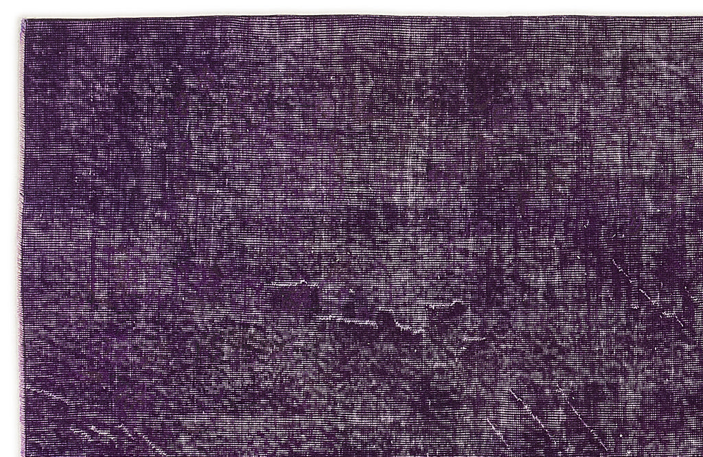 Purple Over Dyed Vintage Rug 5'5'' x 9'3'' ft 166 x 283 cm