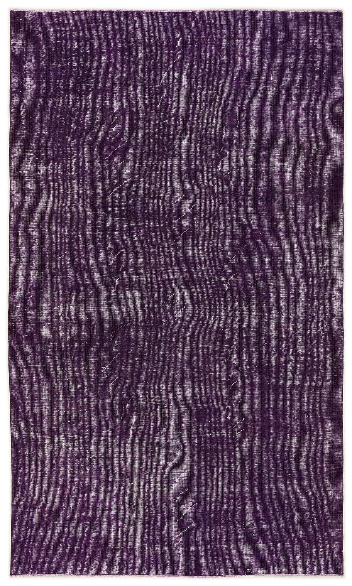 Purple Over Dyed Vintage Rug 5&#39;5&#39;&#39; x 9&#39;3&#39;&#39; ft 166 x 283 cm