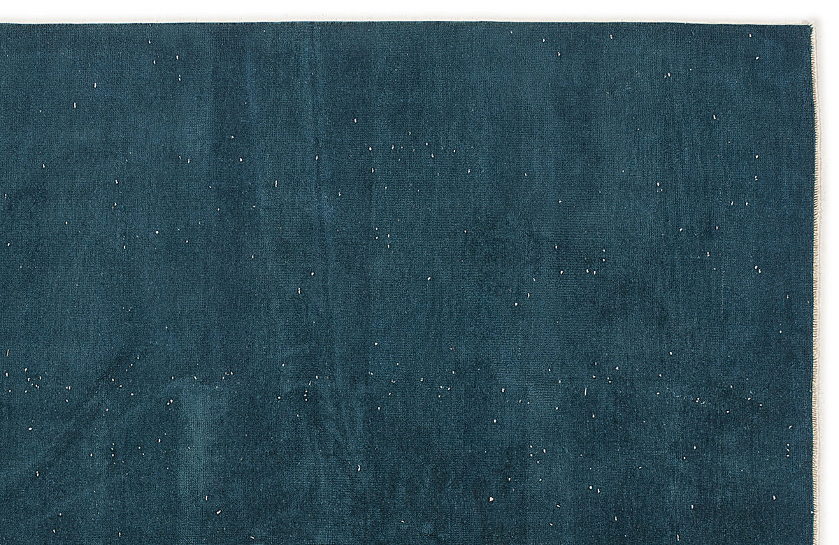 Turquoise  Over Dyed Vintage Rug 5&#39;6&#39;&#39; x 8&#39;4&#39;&#39; ft 168 x 254 cm