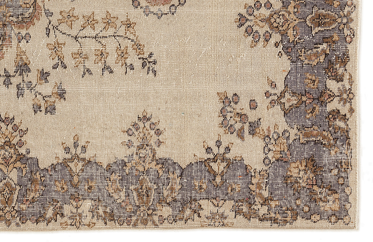 Naturel Over Dyed Vintage Rug 5&#39;10&#39;&#39; x 8&#39;8&#39;&#39; ft 177 x 263 cm