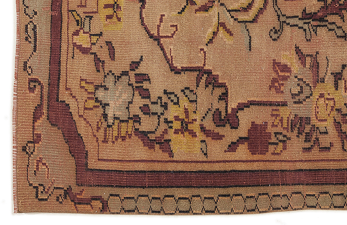 Naturel Over Dyed Vintage Rug 5&#39;9&#39;&#39; x 9&#39;2&#39;&#39; ft 174 x 280 cm