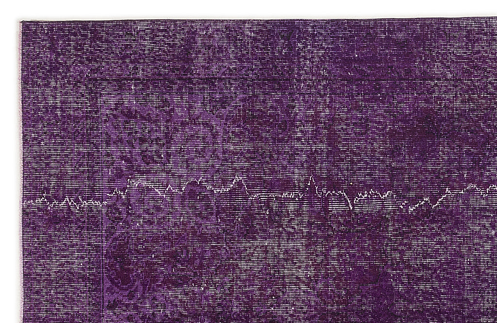 Purple Over Dyed Vintage Rug 5'9'' x 9'1'' ft 174 x 277 cm