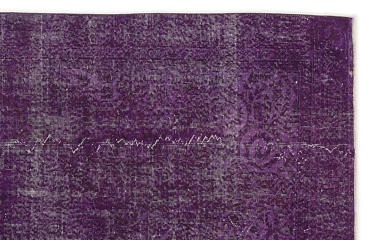 Purple Over Dyed Vintage Rug 5&#39;9&#39;&#39; x 9&#39;1&#39;&#39; ft 174 x 277 cm