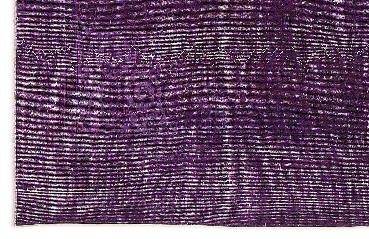 Purple Over Dyed Vintage Rug 5&#39;9&#39;&#39; x 9&#39;1&#39;&#39; ft 174 x 277 cm