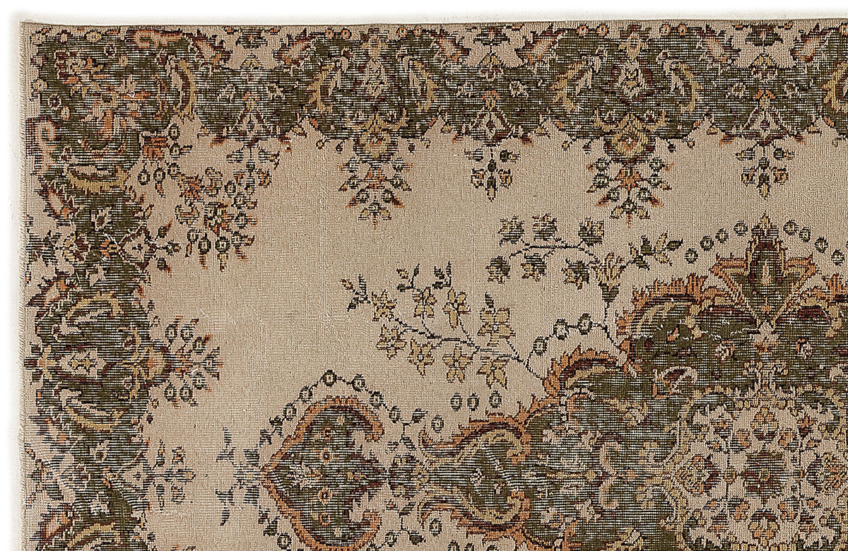 Naturel Over Dyed Vintage Rug 5&#39;2&#39;&#39; x 8&#39;6&#39;&#39; ft 157 x 260 cm