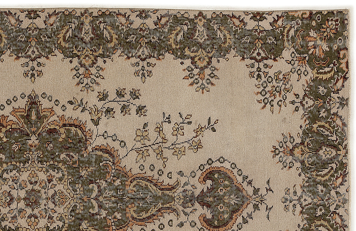 Naturel Over Dyed Vintage Rug 5&#39;2&#39;&#39; x 8&#39;6&#39;&#39; ft 157 x 260 cm