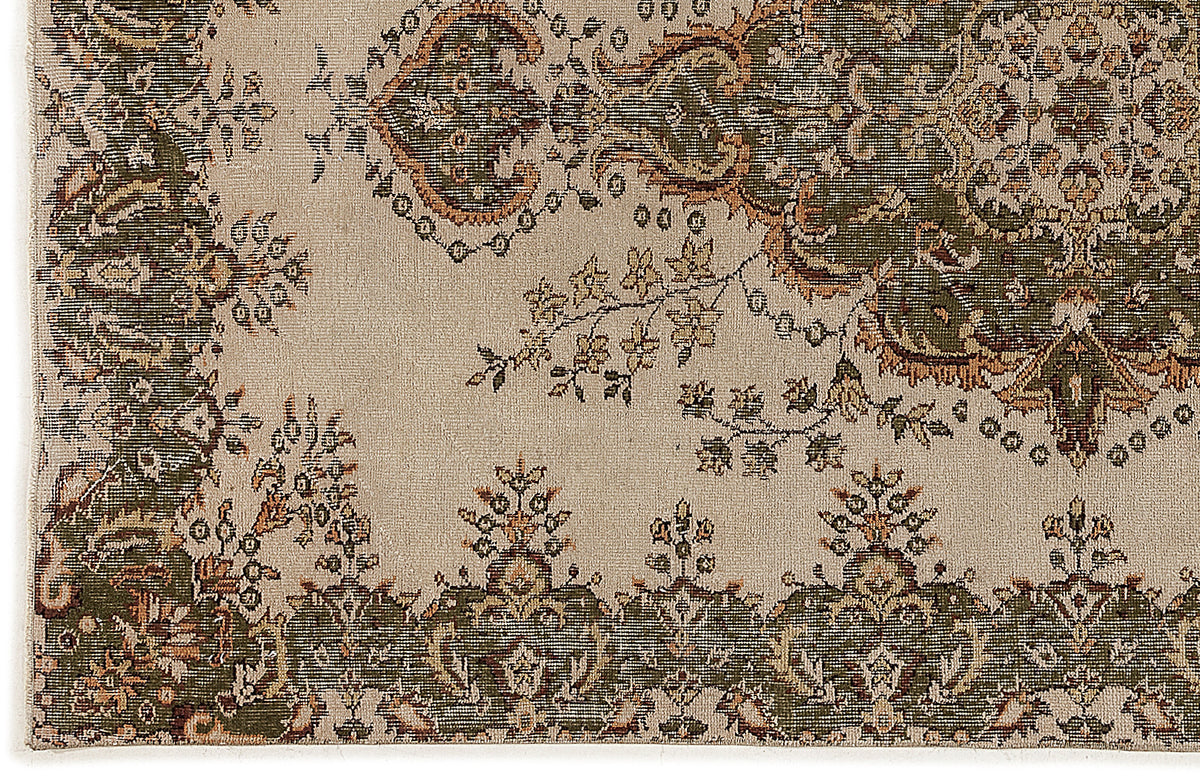 Naturel Over Dyed Vintage Rug 5&#39;2&#39;&#39; x 8&#39;6&#39;&#39; ft 157 x 260 cm
