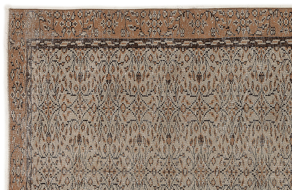 Naturel Over Dyed Vintage Rug 5'5'' x 9'1'' ft 165 x 278 cm
