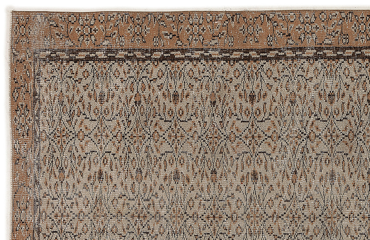 Naturel Over Dyed Vintage Rug 5&#39;5&#39;&#39; x 9&#39;1&#39;&#39; ft 165 x 278 cm