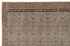 Naturel Over Dyed Vintage Rug 5'5'' x 9'1'' ft 165 x 278 cm