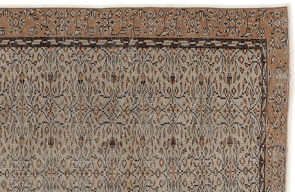 Naturel Over Dyed Vintage Rug 5'5'' x 9'1'' ft 165 x 278 cm
