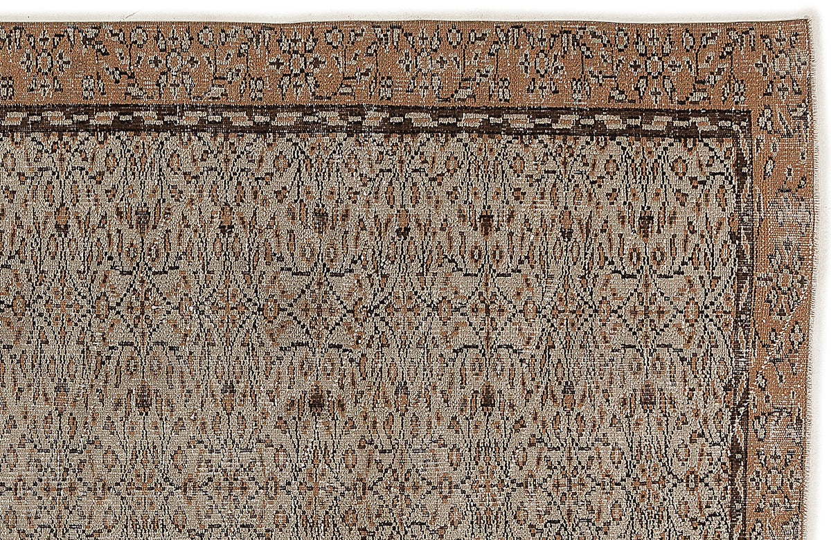 Naturel Over Dyed Vintage Rug 5&#39;5&#39;&#39; x 9&#39;1&#39;&#39; ft 165 x 278 cm