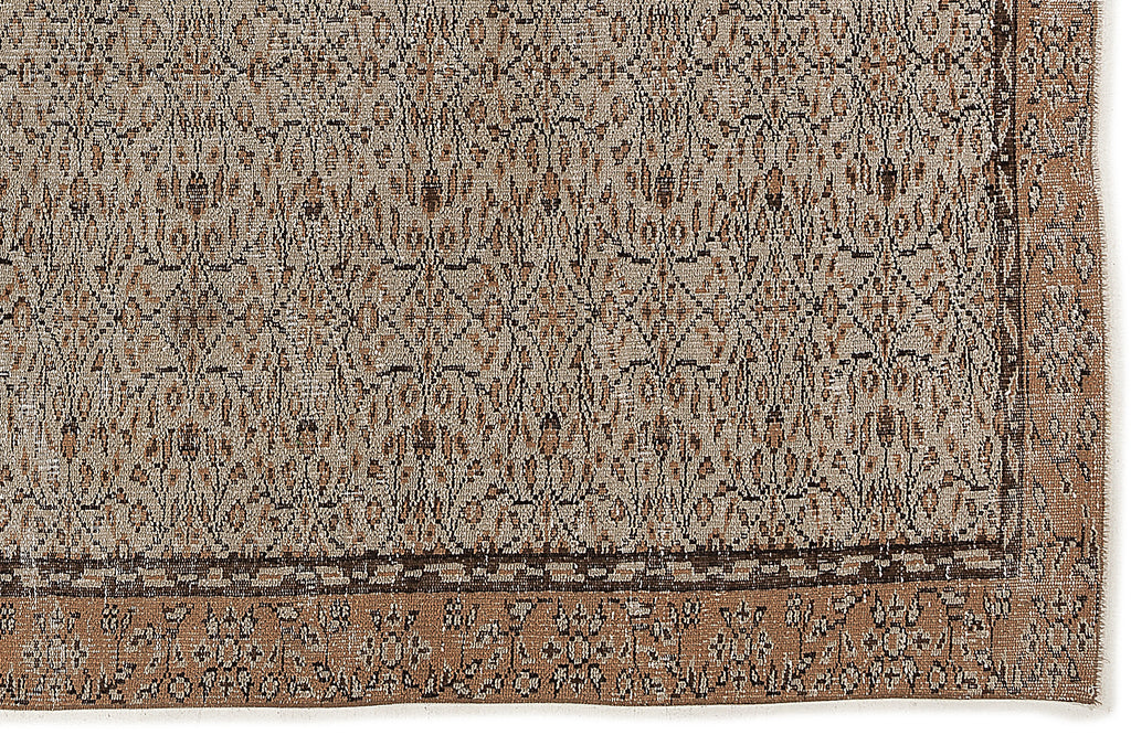 Naturel Over Dyed Vintage Rug 5'5'' x 9'1'' ft 165 x 278 cm