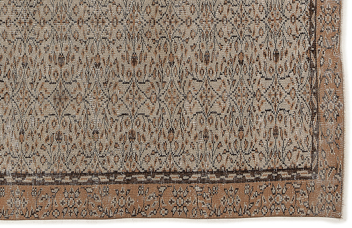 Naturel Over Dyed Vintage Rug 5&#39;5&#39;&#39; x 9&#39;1&#39;&#39; ft 165 x 278 cm