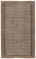 Naturel Over Dyed Vintage Rug 5'5'' x 9'1'' ft 165 x 278 cm