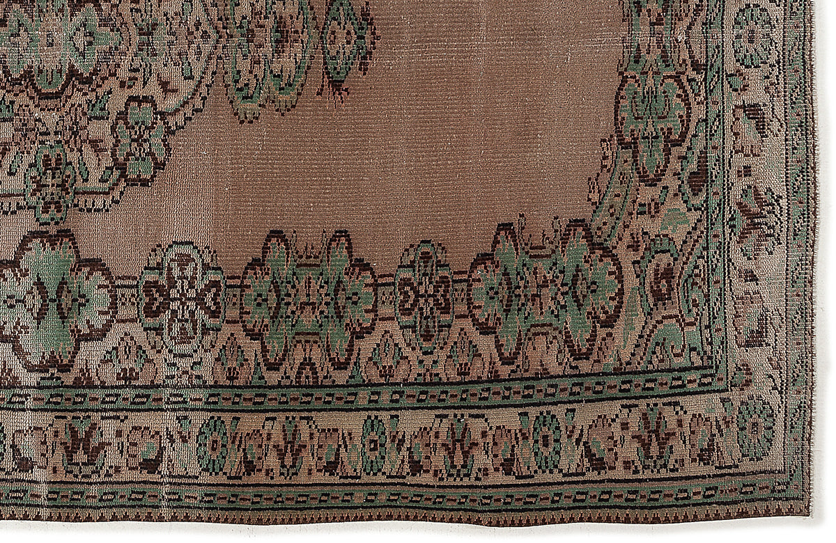 Naturel Over Dyed Vintage Rug 5&#39;9&#39;&#39; x 9&#39;2&#39;&#39; ft 175 x 280 cm