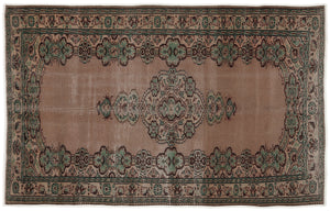 Naturel Over Dyed Vintage Rug 5'9'' x 9'2'' ft 175 x 280 cm