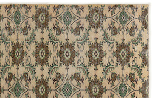 Retro Over Dyed Vintage Rug 5'6'' x 8'2'' ft 167 x 248 cm