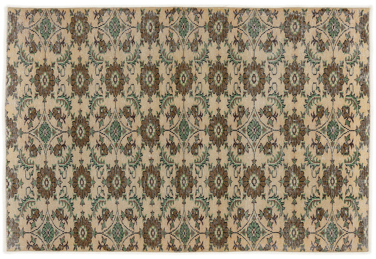 Retro Over Dyed Vintage Rug 5&#39;6&#39;&#39; x 8&#39;2&#39;&#39; ft 167 x 248 cm