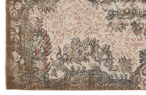 Naturel Over Dyed Vintage Rug 5'11'' x 8'8'' ft 180 x 265 cm