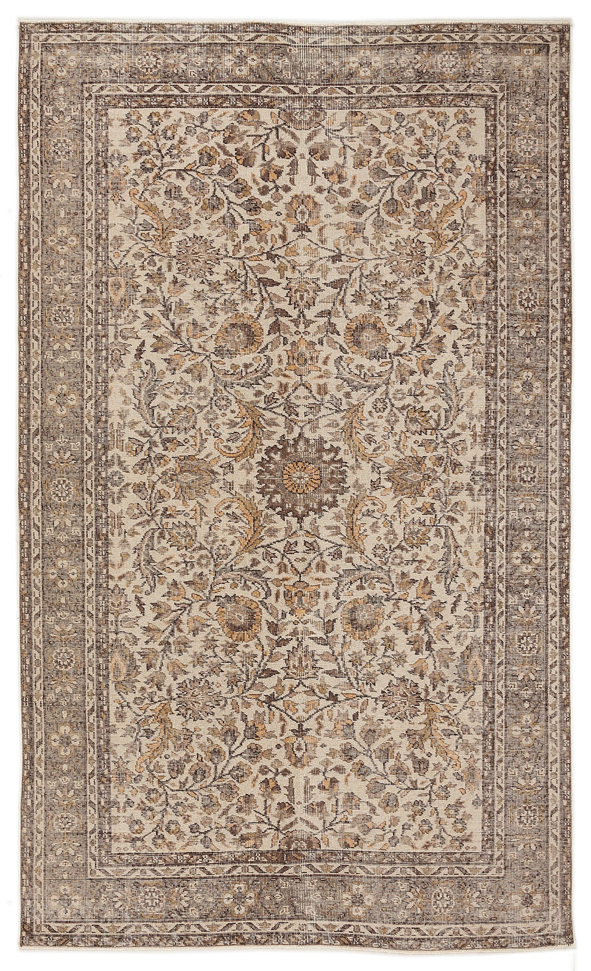 Naturel Over Dyed Vintage Rug 5&#39;10&#39;&#39; x 9&#39;10&#39;&#39; ft 178 x 300 cm
