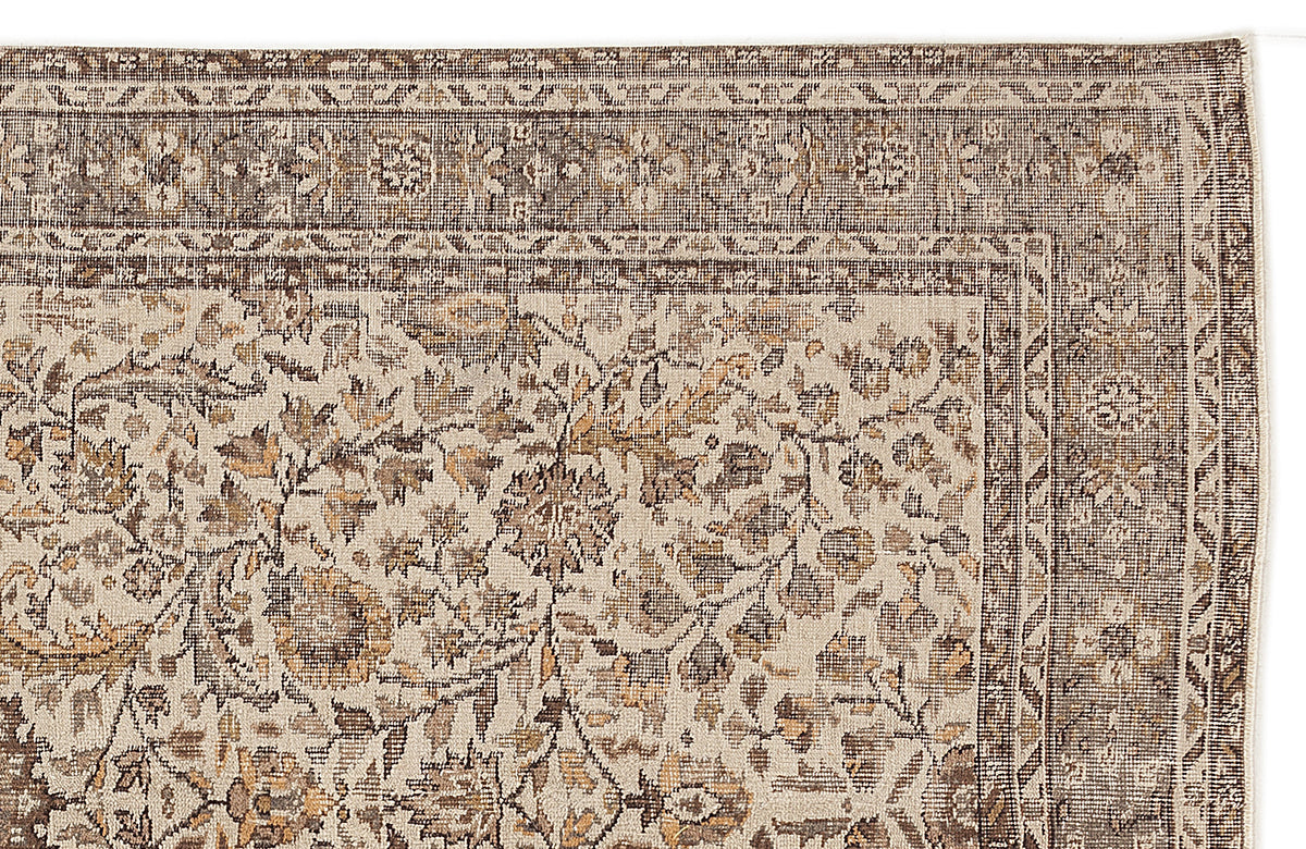Naturel Over Dyed Vintage Rug 5&#39;10&#39;&#39; x 9&#39;10&#39;&#39; ft 178 x 300 cm
