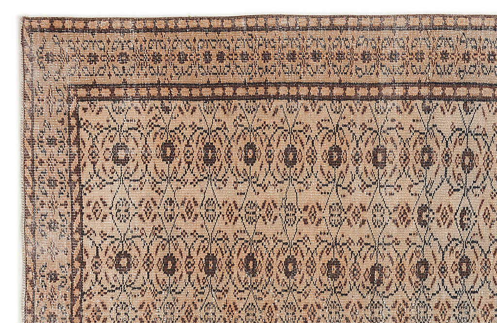 Naturel Over Dyed Vintage Rug 5'7'' x 8'12'' ft 171 x 274 cm