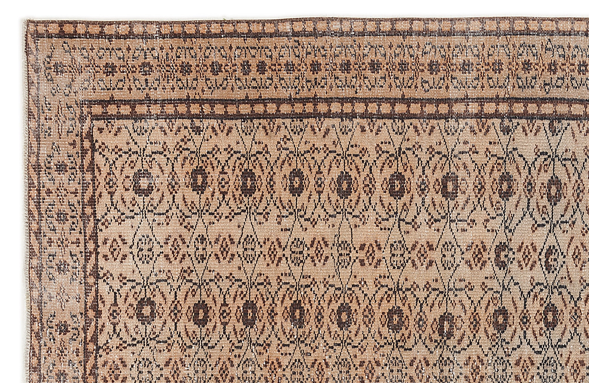 Naturel Over Dyed Vintage Rug 5'7'' x 8'12'' ft 171 x 274 cm