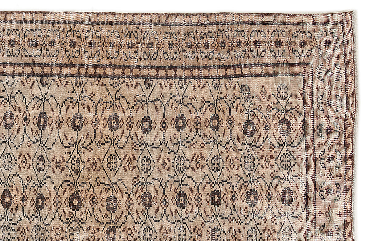 Naturel Over Dyed Vintage Rug 5&#39;7&#39;&#39; x 8&#39;12&#39;&#39; ft 171 x 274 cm