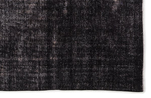 Black Over Dyed Vintage XLarge Rug 9'1'' x 11'4'' ft 276 x 345 cm