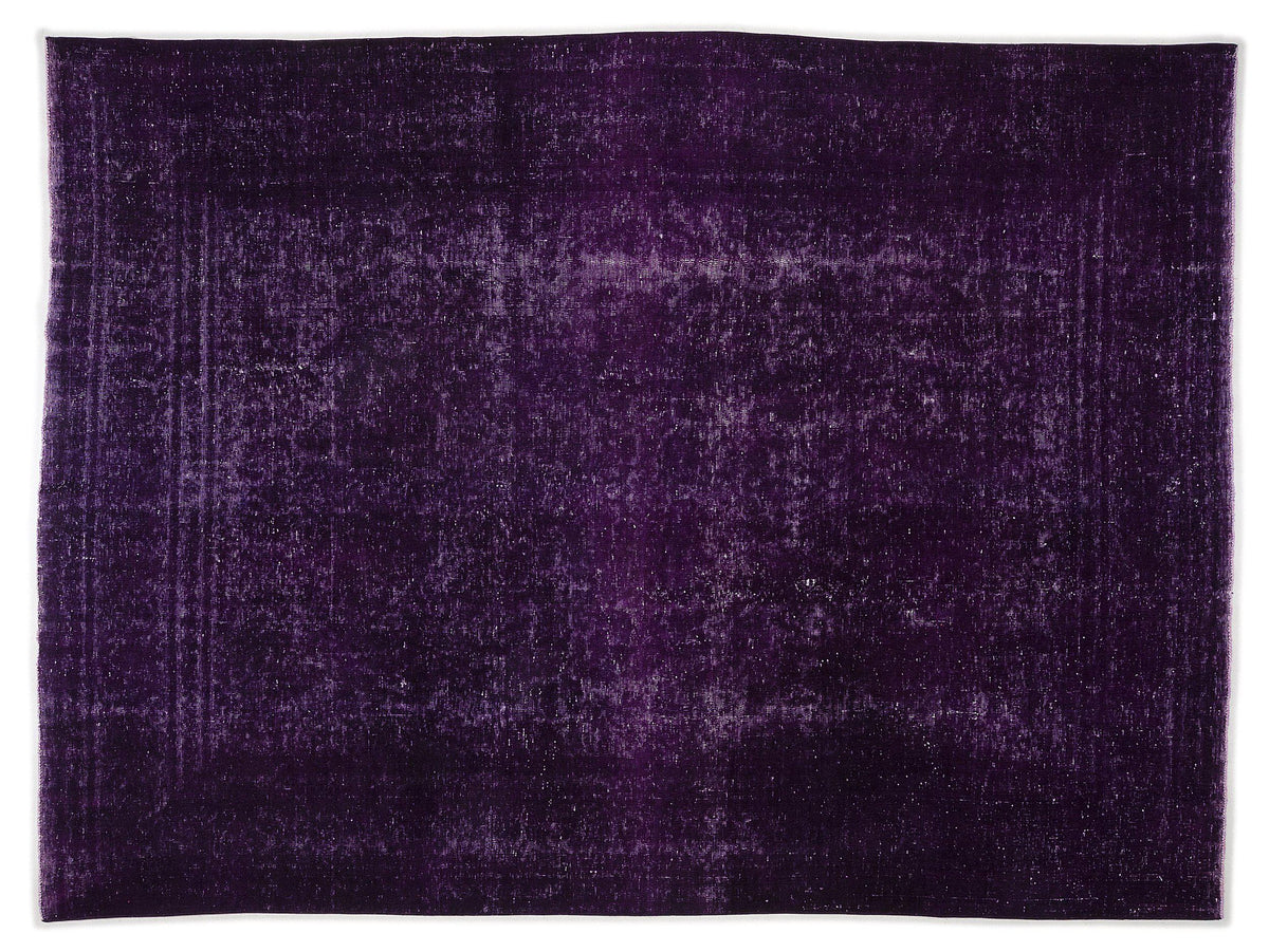 Purple Over Dyed Vintage XLarge Rug 9&#39;0&#39;&#39; x 12&#39;6&#39;&#39; ft 275 x 380 cm