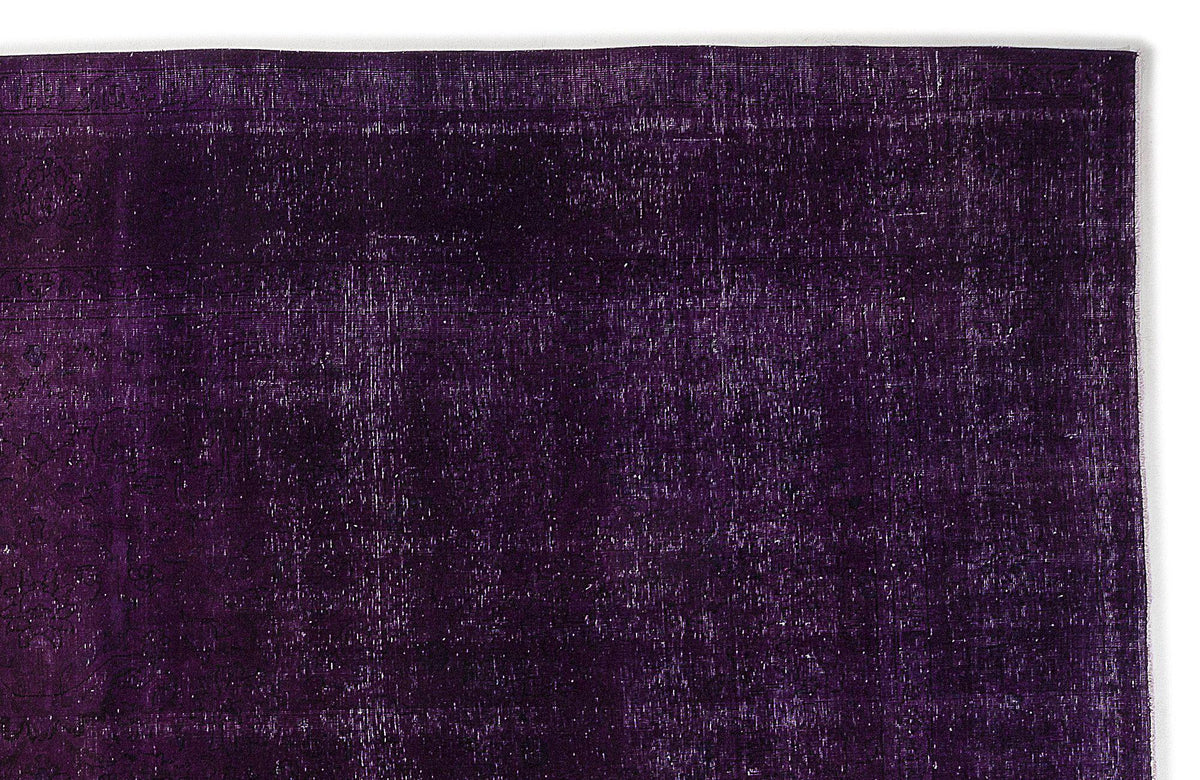 Purple Over Dyed Vintage XLarge Rug 9&#39;4&#39;&#39; x 12&#39;11&#39;&#39; ft 285 x 393 cm