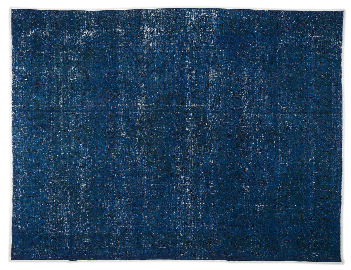 Turquoise  Over Dyed Vintage XLarge Rug 9&#39;7&#39;&#39; x 12&#39;7&#39;&#39; ft 293 x 383 cm