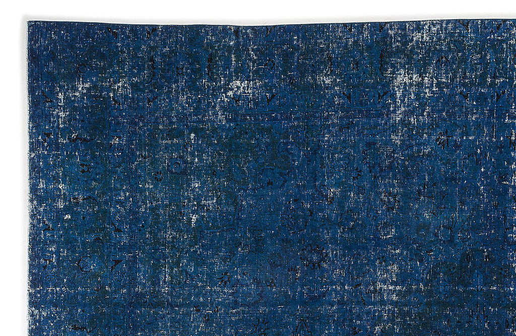 Turquoise  Over Dyed Vintage XLarge Rug 9'7'' x 12'7'' ft 293 x 383 cm