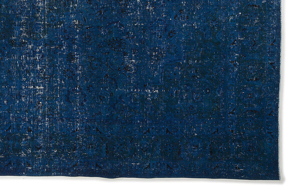 Turquoise  Over Dyed Vintage XLarge Rug 9'7'' x 12'7'' ft 293 x 383 cm